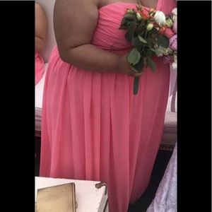 Bill Levkoff Coral Plus Size Dress- Bridesmaid